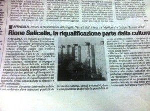 Articolo il "ROMA" 3/11/2013